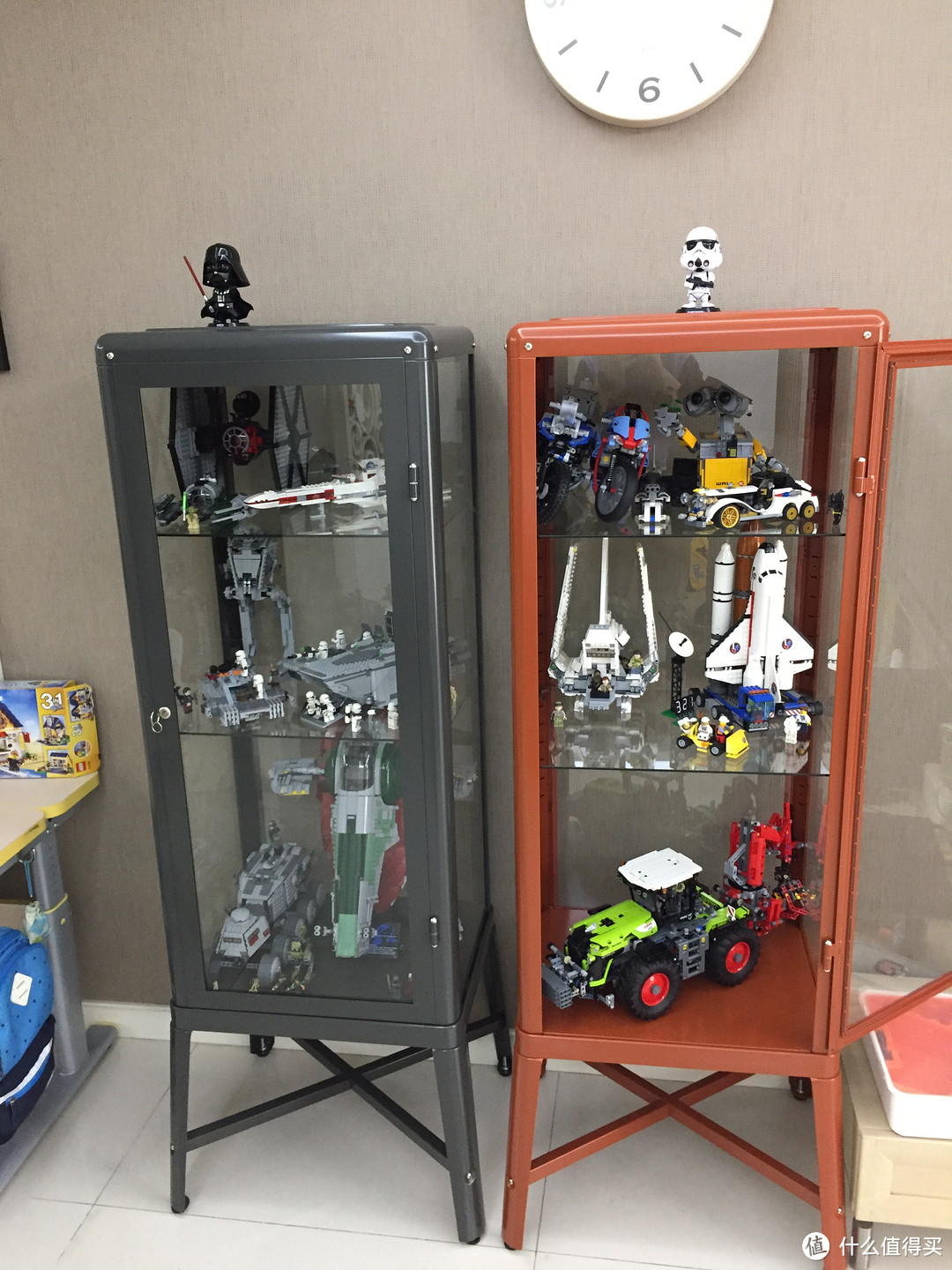 小型乐高玩具陈列容器——宜家法布利克玻璃柜