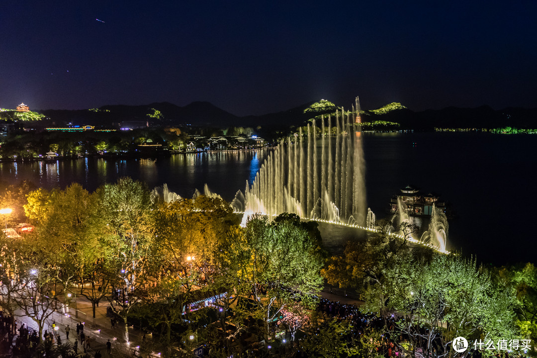 杭州凯悦,湖滨28餐厅和西湖音乐喷泉