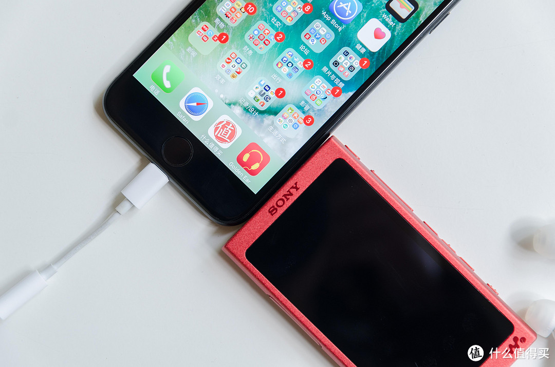 音为有你:Sony 索尼NW-A35开箱详评(对比iPhone7)