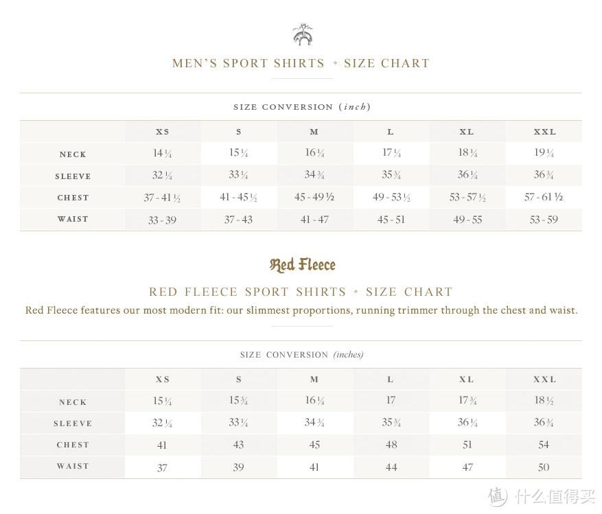 布克兄弟正装及休闲衬衫选购及尺码建议