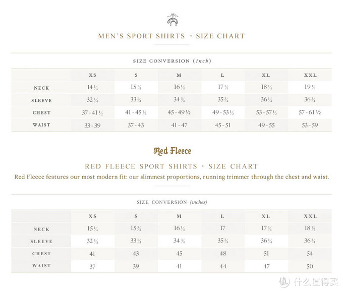 布克兄弟正装及休闲衬衫选购及尺码建议