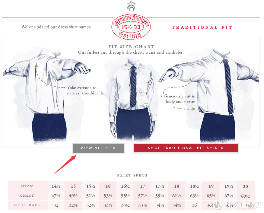 布克兄弟正装及休闲衬衫选购及尺码建议