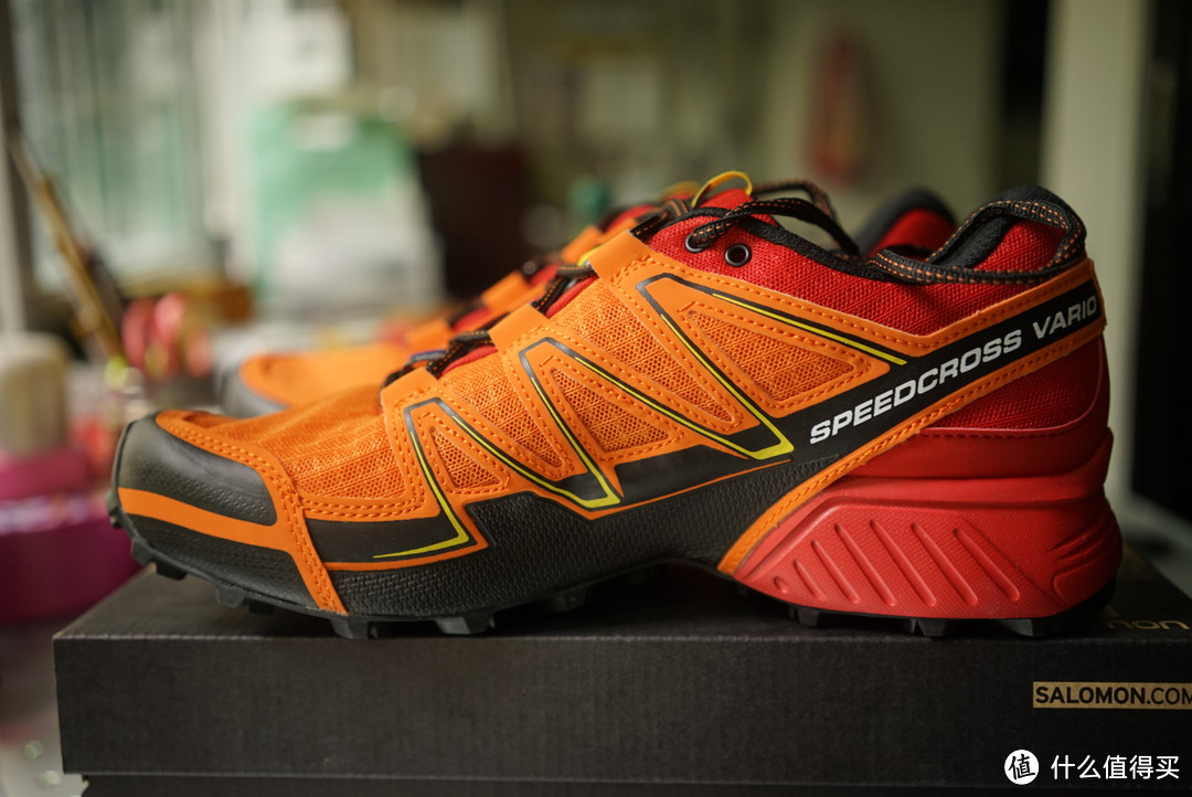 SAlOMON 萨洛蒙 SPEEDCROSS VARIO-M 男款越野跑鞋-骚橙简易开箱