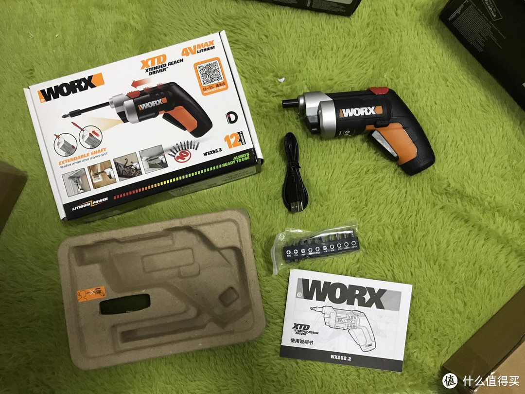 #原创新人# WORX 威克士 WX252.2 电动螺丝刀 开箱及简单评测