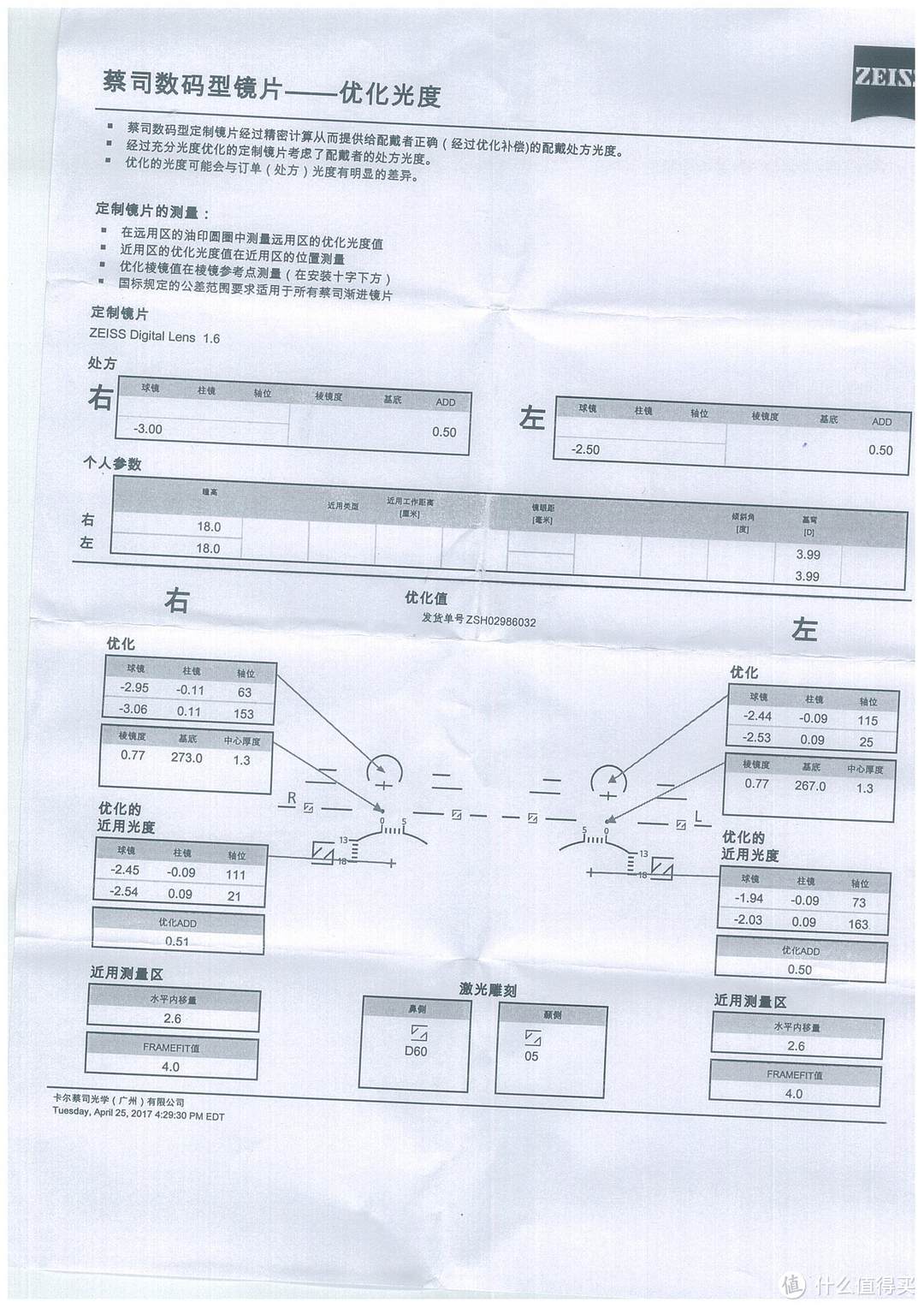 潘家园再归来-蔡司数码型镜片+jins镜架配镜