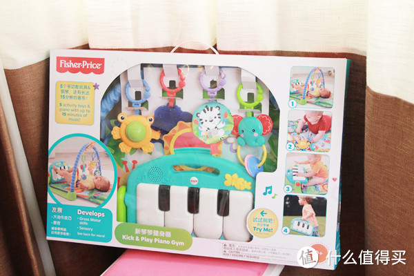 貌似又是一个没什么用的宝宝玩具：Fisher-Price 费雪 新款琴琴健身器
