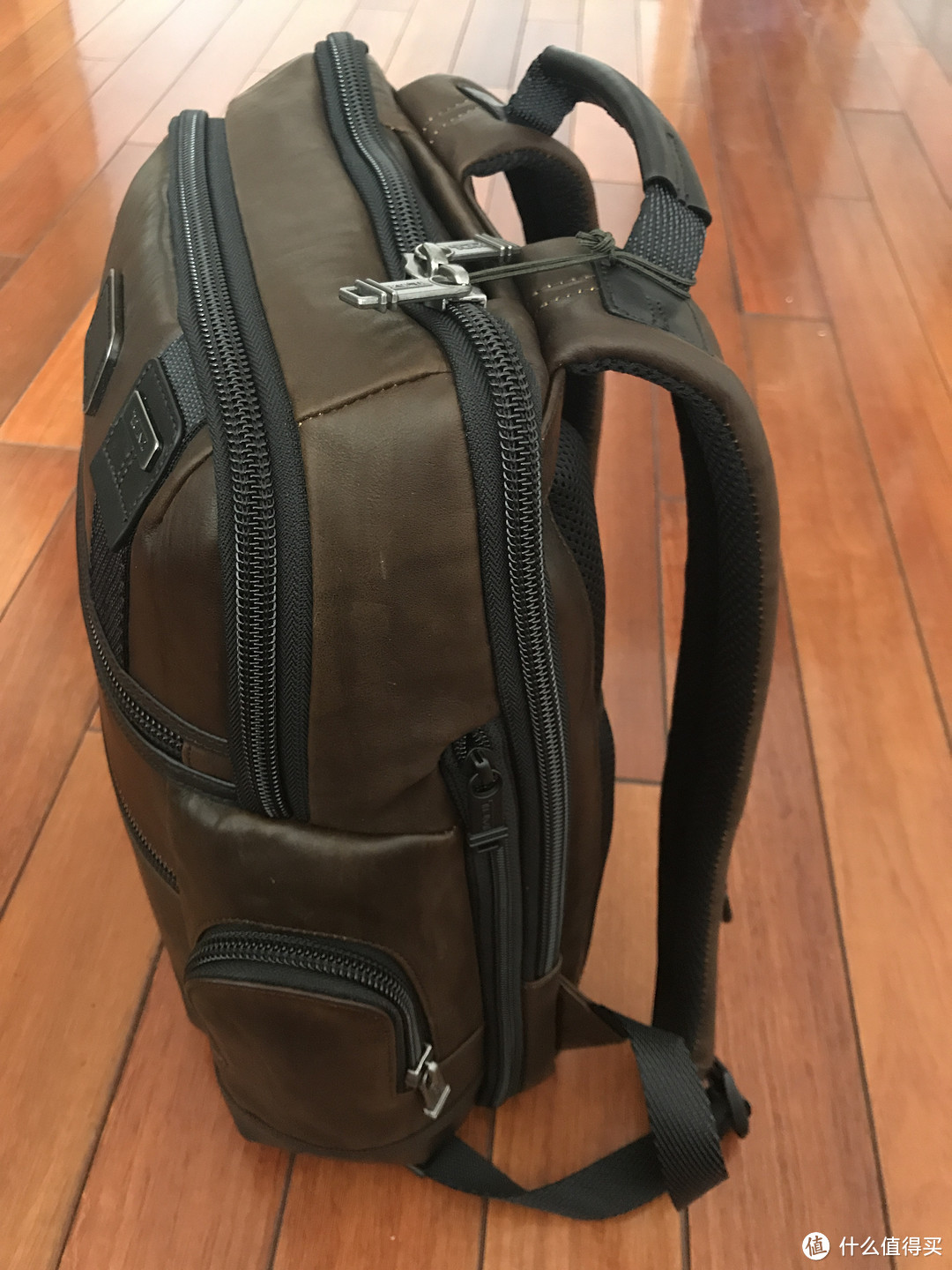 TUMI Alpha Bravo Knox Leather Backpack 真皮双肩背包