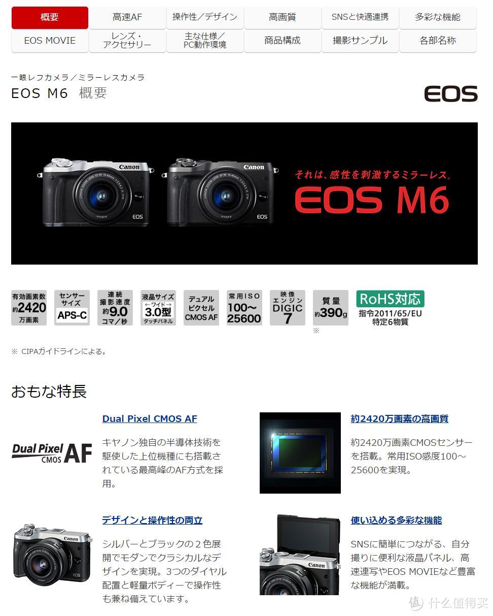 另一种选择 — Canon 佳能 EOS-M6 开箱简评