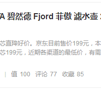 碧然德 Fjord 菲傲 滤水壶购买理由(外观|价格)