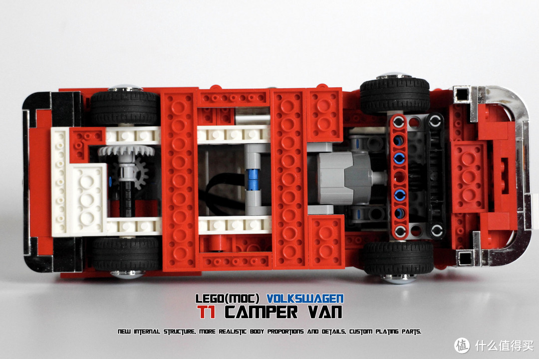 （附图纸）LEGO 乐高 MOC，全新设计大众VW/T1 BUS（Camper Van）