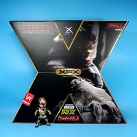 讯景XFX RX 580 8G 深红版显卡外观展示(电源线|接口|背板)