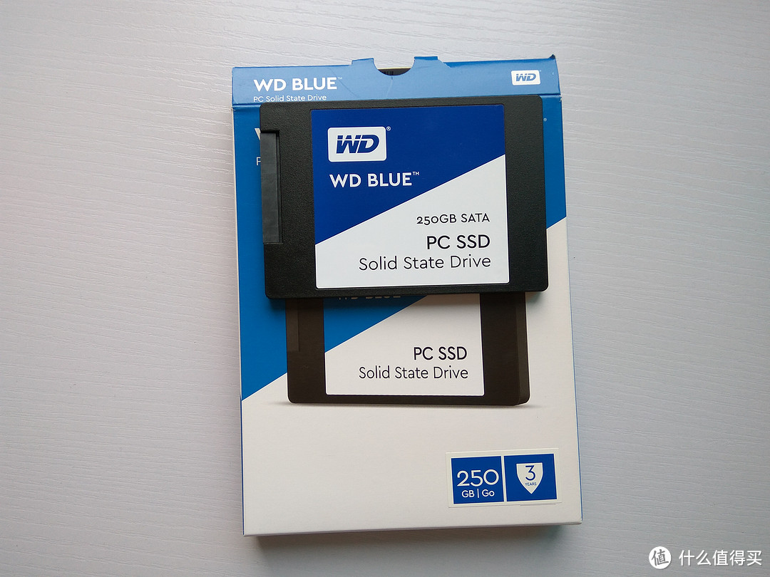 西部数据 BLUE 250GB 开箱小测