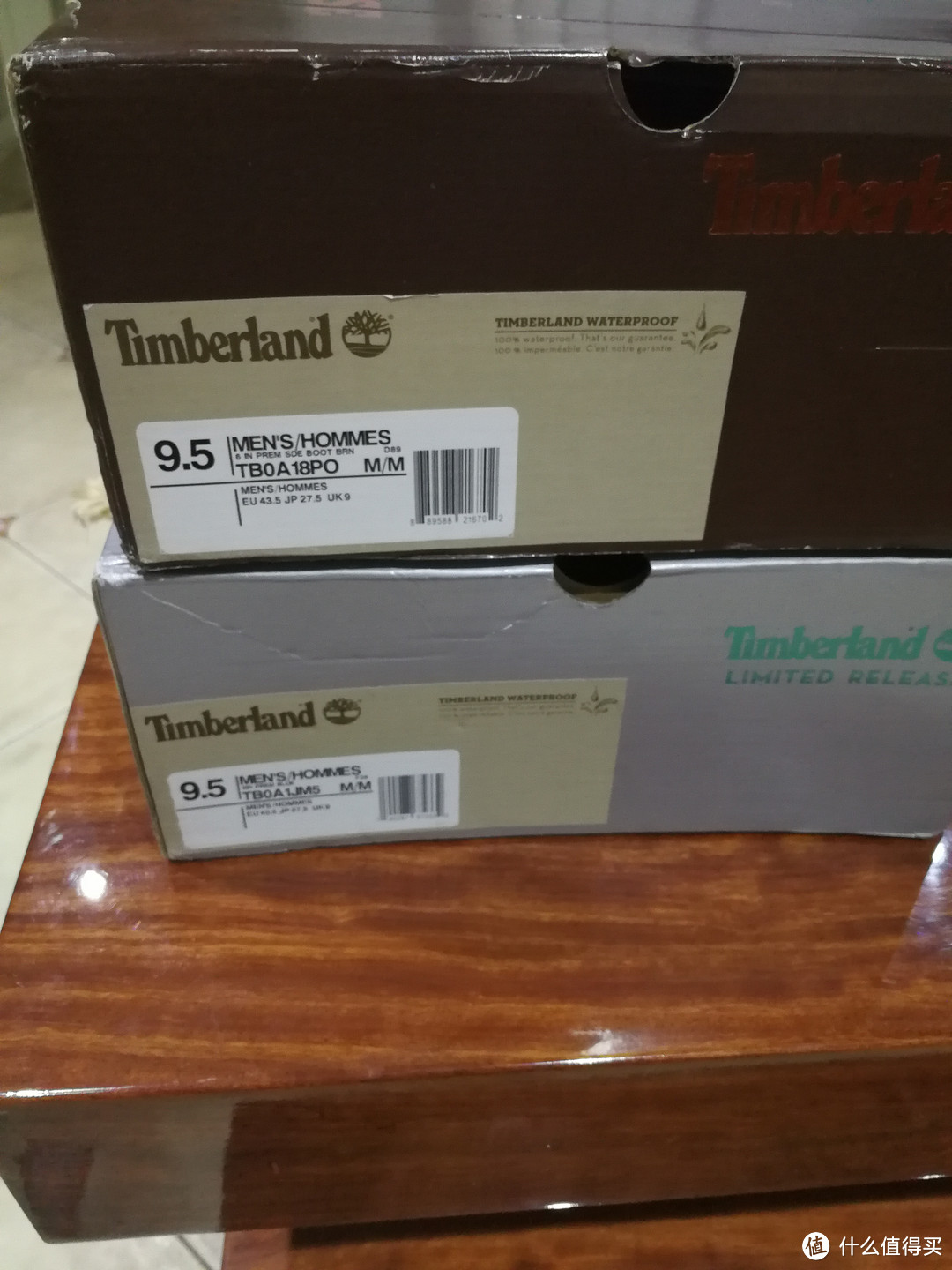 Timberland 15551四年不清理 10061四年好好清理的区别,人生第一次海淘