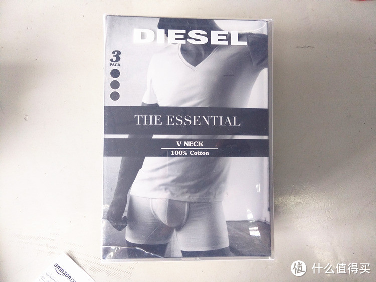 Diesel 迪赛 男士V领T桖 3条装 开箱 附尺寸参考