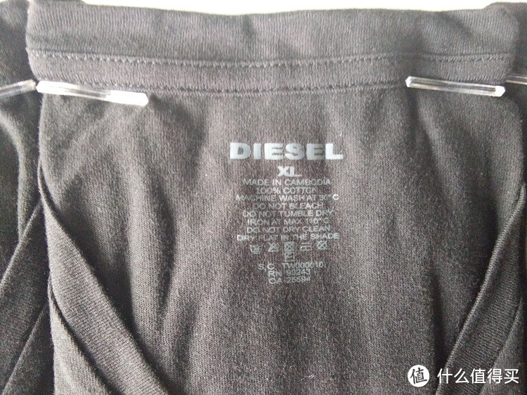 Diesel 迪赛 男士V领T桖 3条装 开箱 附尺寸参考