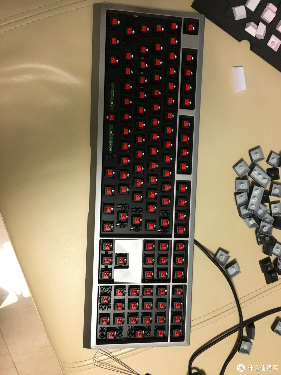 骚的一匹的CHERRY 樱桃 MX Board 6.0 G80-3930 机械键盘 蓝色妖姬键帽！