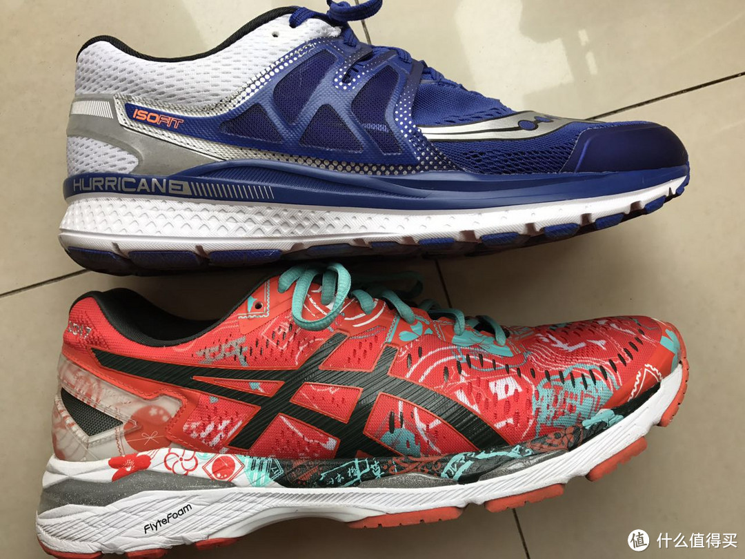 200斤胖子的选择 — Kayano 23 Tokyo VS saucony 圣康尼 HURRICANE ISO 3 支撑跑鞋