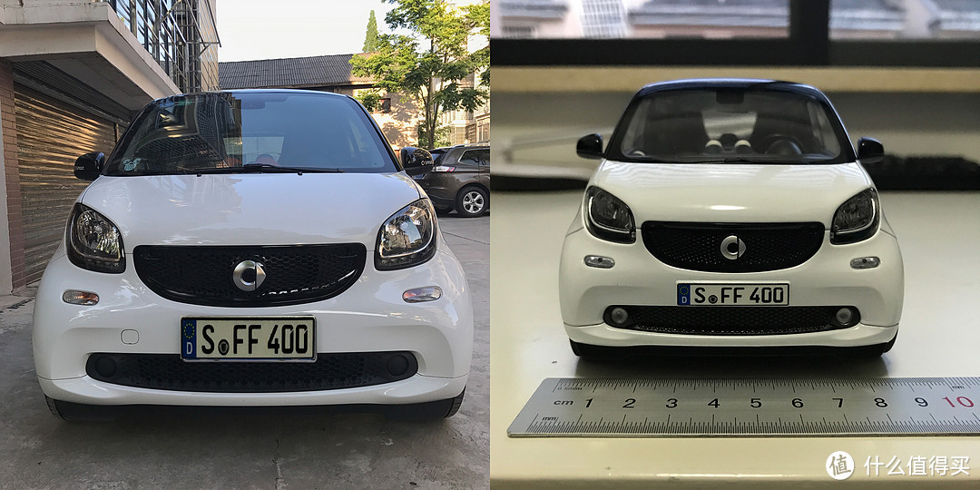 大小smart的相遇——简评 NOREV smart fortwo C453 1:18 车模