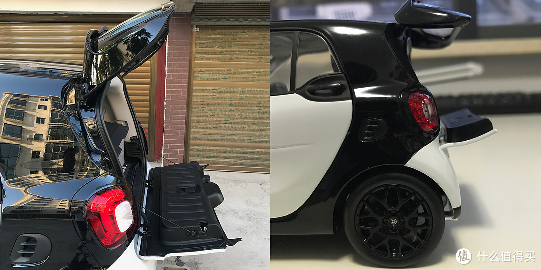 大小smart的相遇——简评 NOREV smart fortwo C453 1:18 车模