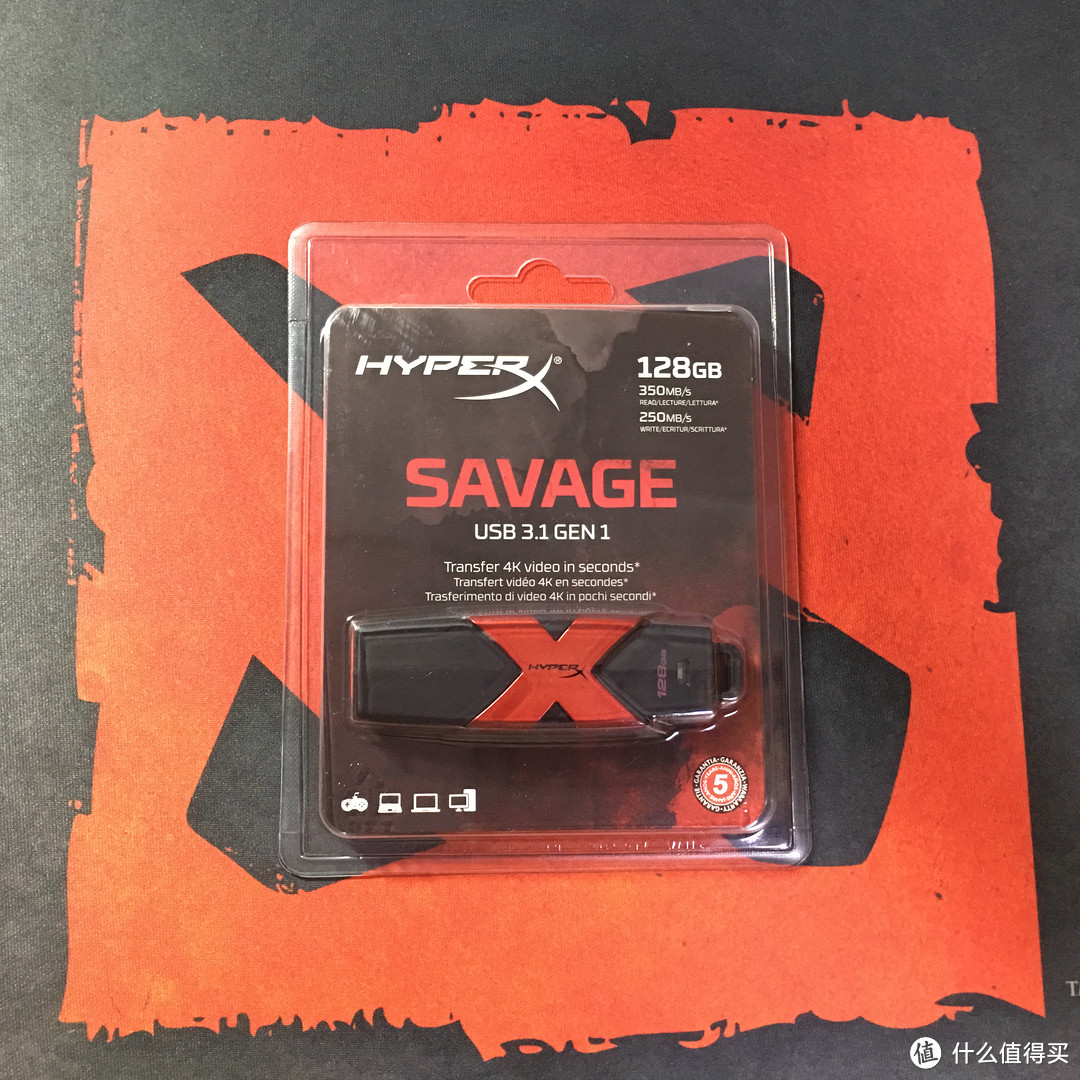 看起来很diao的样子 — HyperX Savage U盘 128G 开箱