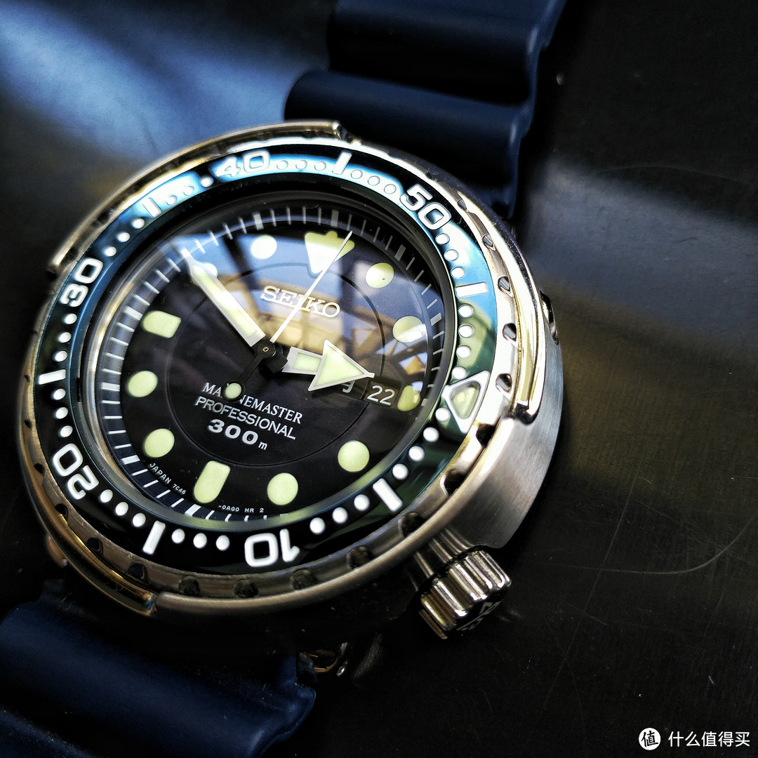 自己就喜欢 首晒- 精工 SEIKO Sbbn 037 蓝色鲔鱼“罐头”潜水表 开箱