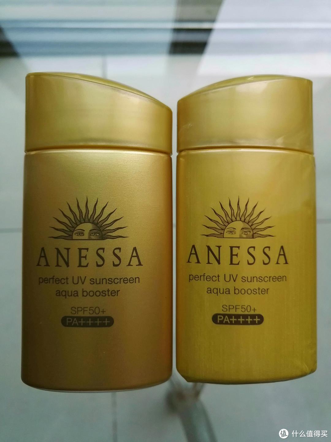 #原创新人#SHISEIDO 资生堂 Anessa 安热沙/安耐晒 金瓶防晒霜 真假对比