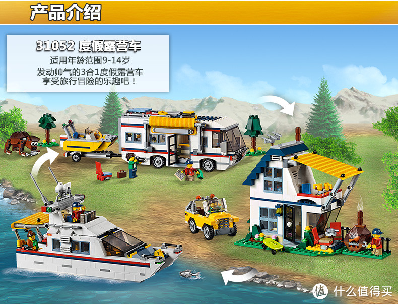 #热征#玩具# 绝对值 Lego 31052 三合一度假露营车