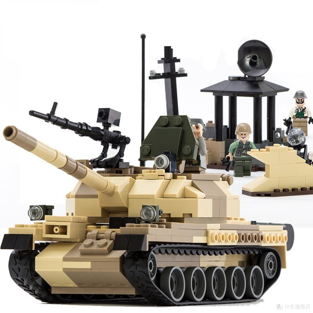 T72坦克 用料古迪积木T62坦克X2