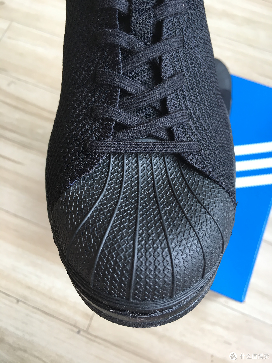 小黑鞋 adidas 阿迪达斯 Superstar Bounce Primeknit 休闲运动鞋