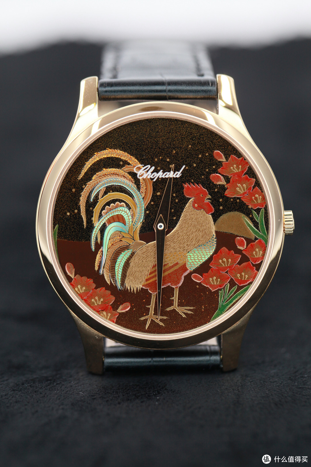 #首晒# 雄鸡唱白，天下晴好—— 萧邦Chopard Urushi 鸡年莳绘限量款腕表