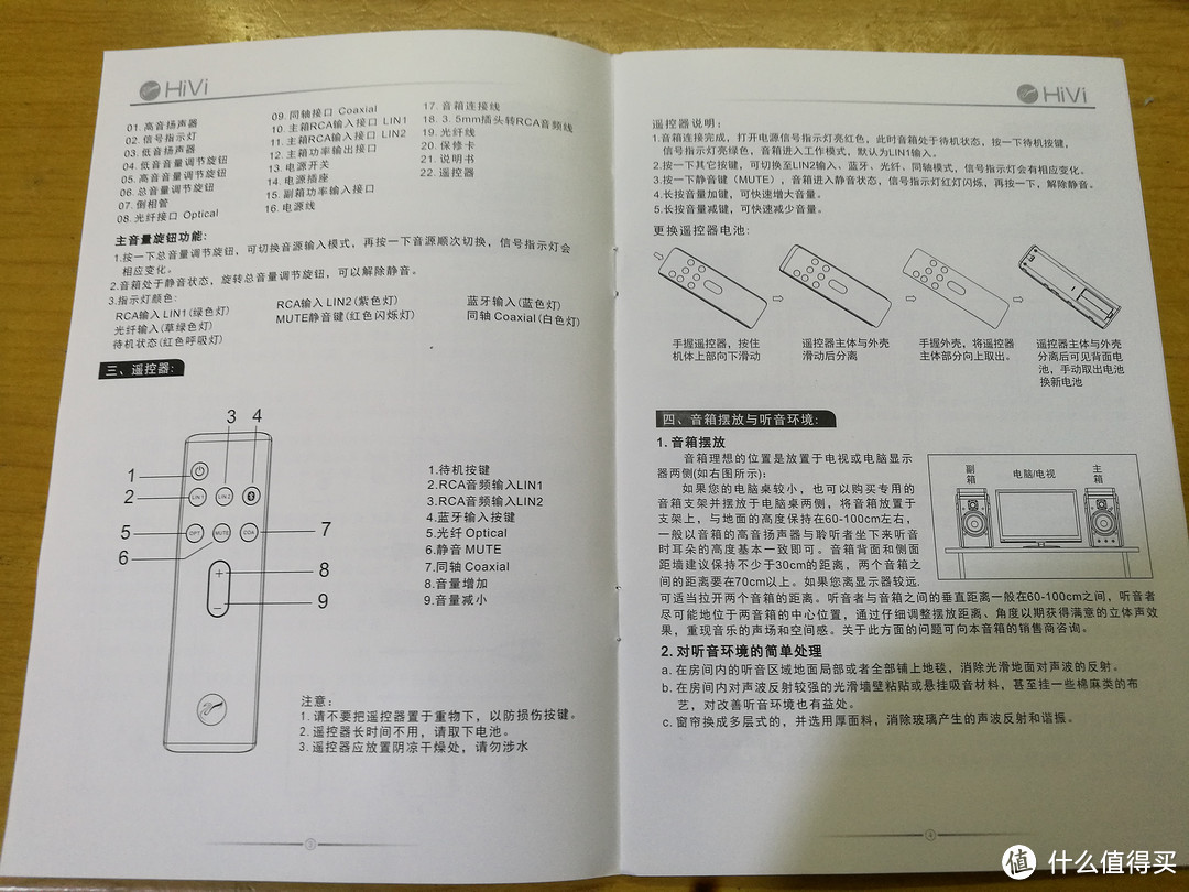 HiVi 惠威 M200MKIII+ HIFI有源2.0音箱 蓝牙音箱 详细开箱