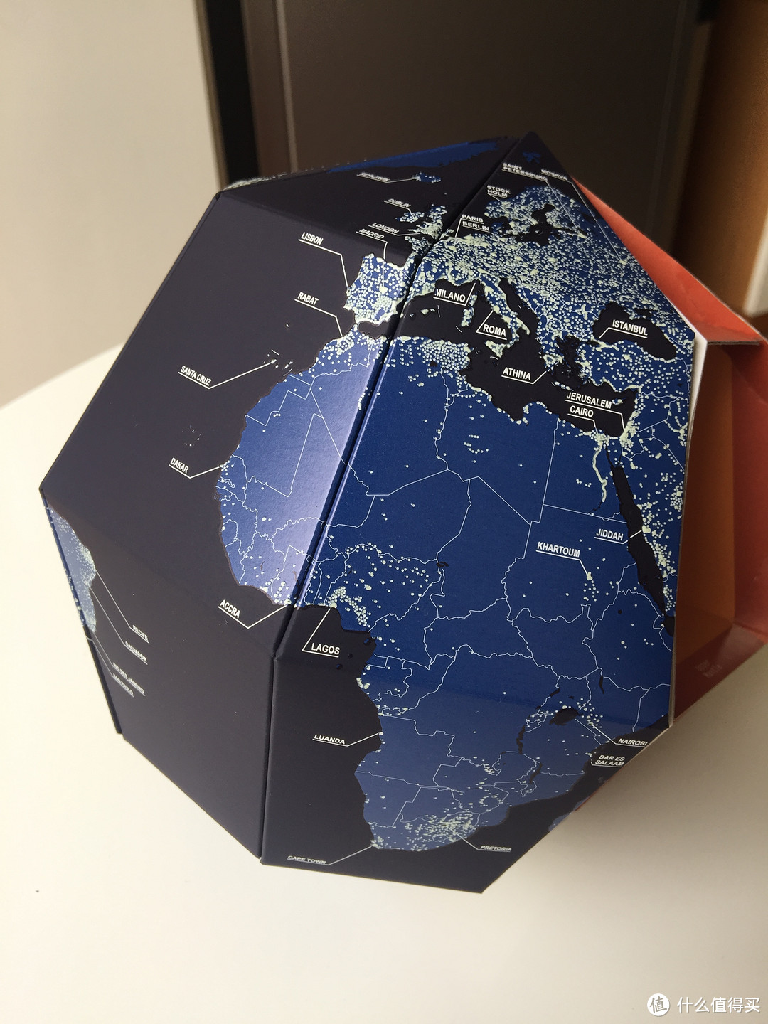 #原创新人# geo-grafia 地球科学馆 地轴23.4度 夜光组装式 地球仪 拼装全记录 开箱