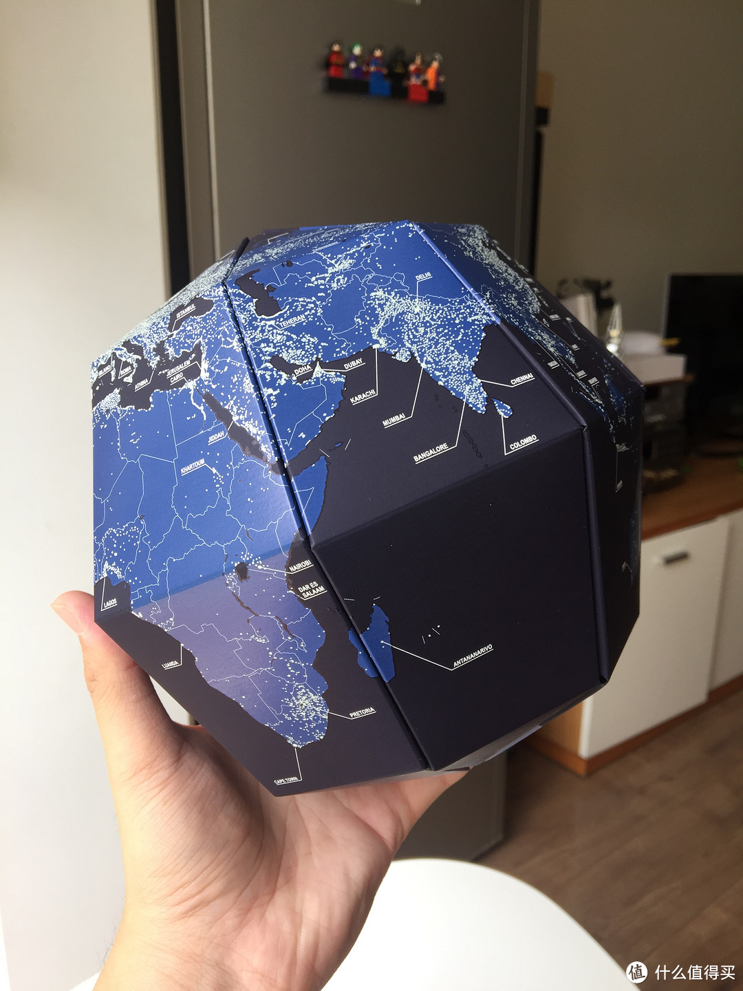 #原创新人# geo-grafia 地球科学馆 地轴23.4度 夜光组装式 地球仪 拼装全记录 开箱