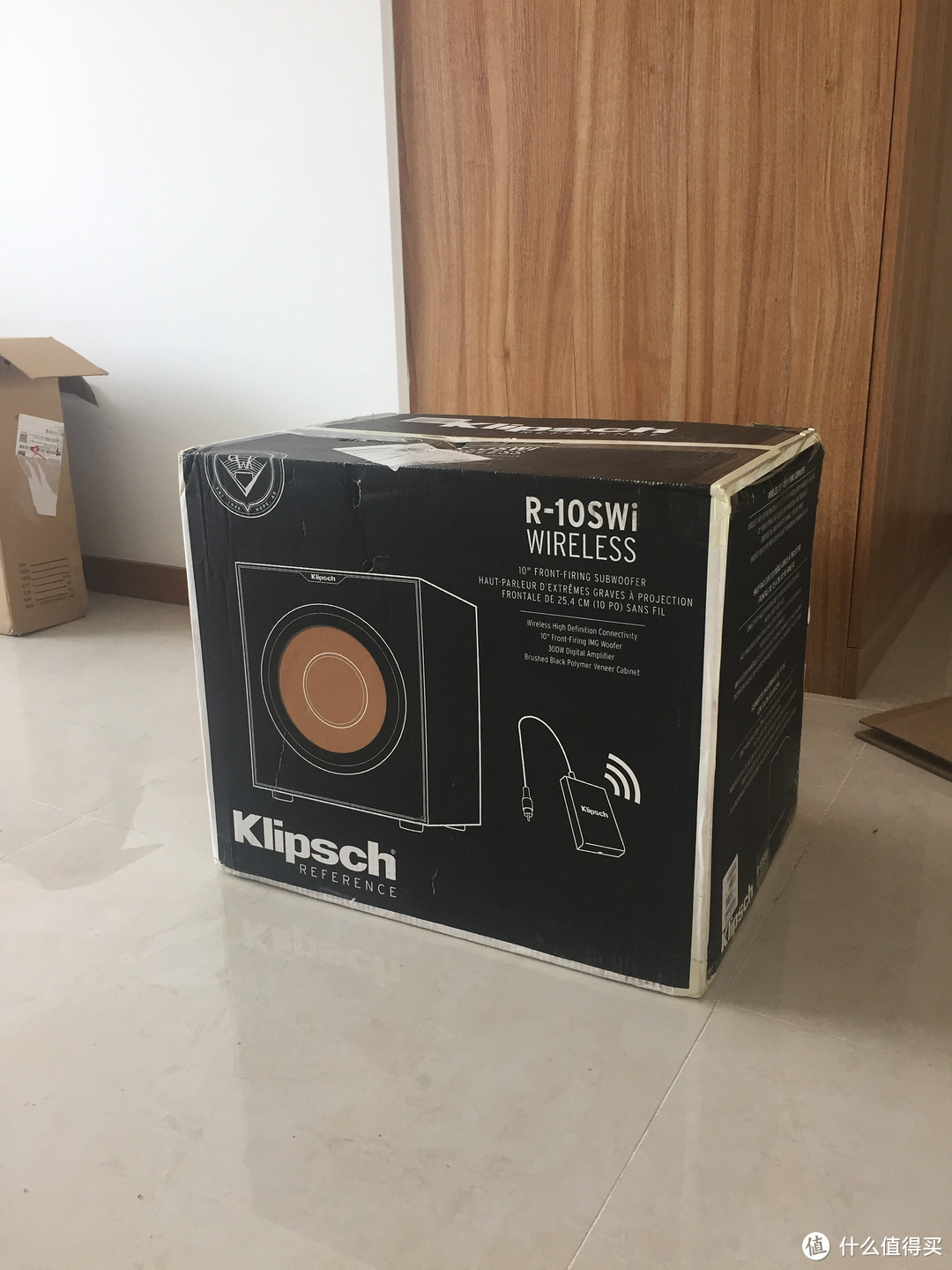 海淘 Klipsch 杰士 R-10SW 有源低音炮 300W 开箱