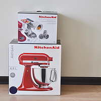 KitchenAid厨师机外观展示(搅拌头|搅拌桨|锁口|刀片)