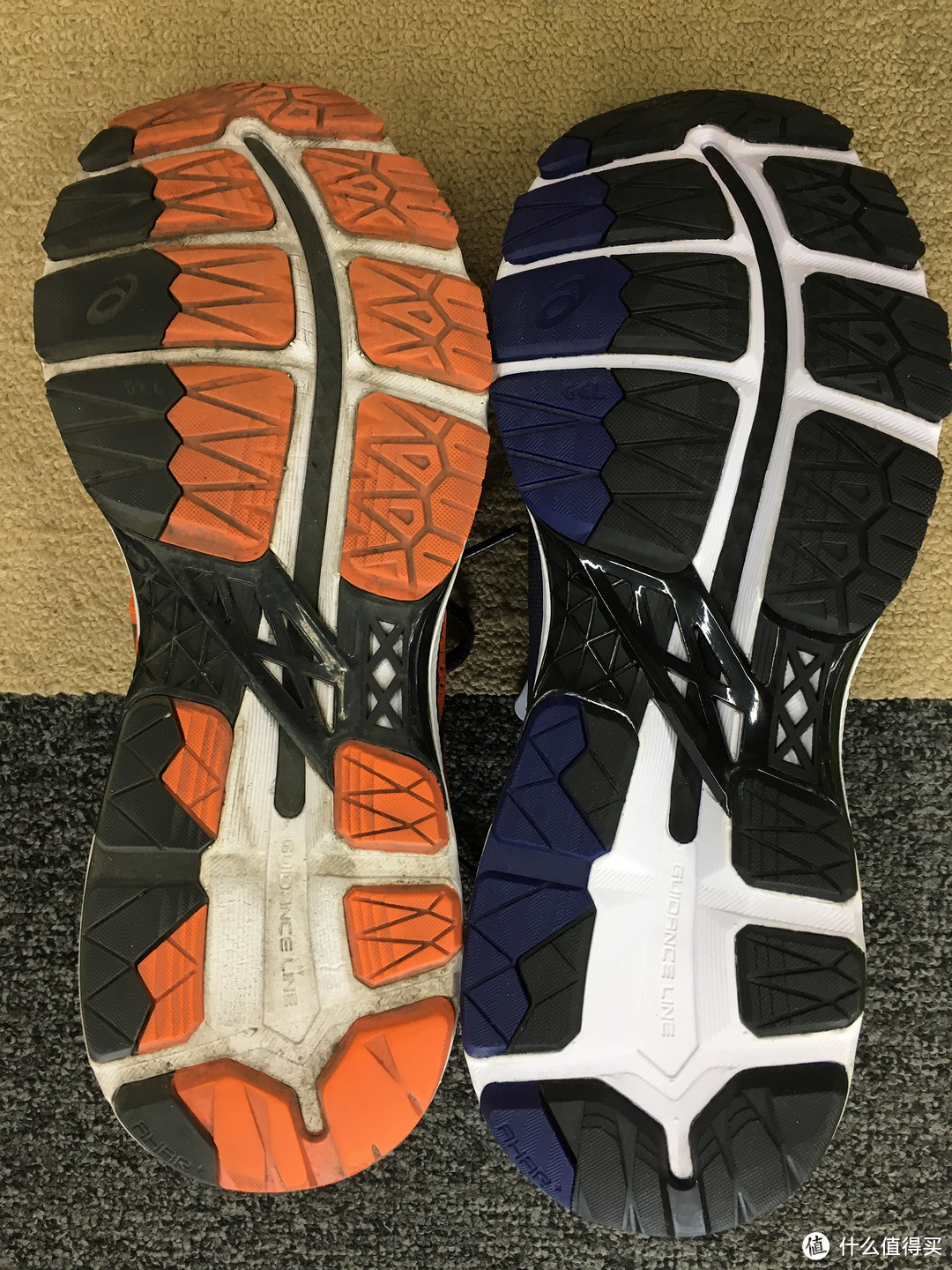 ASICS 亚瑟士 GEL-KAYANO 23 24 跑鞋两代对比