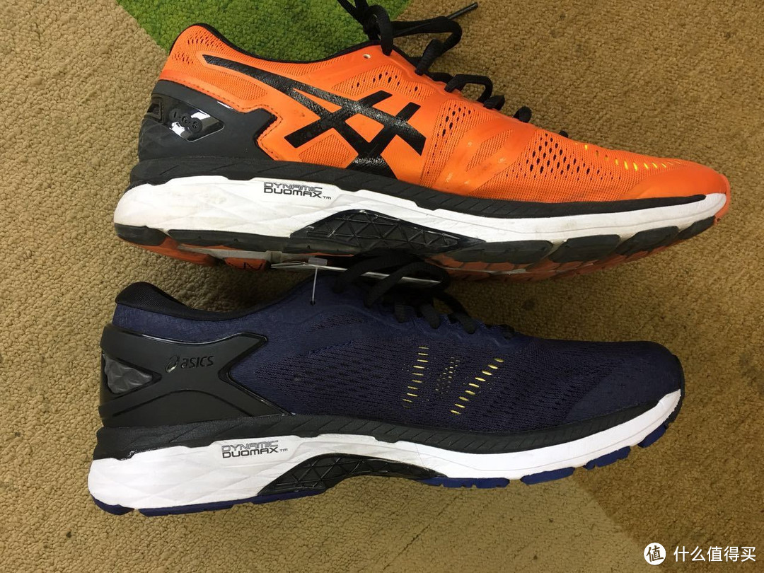 ASICS 亚瑟士 GEL-KAYANO 23 24 跑鞋两代对比