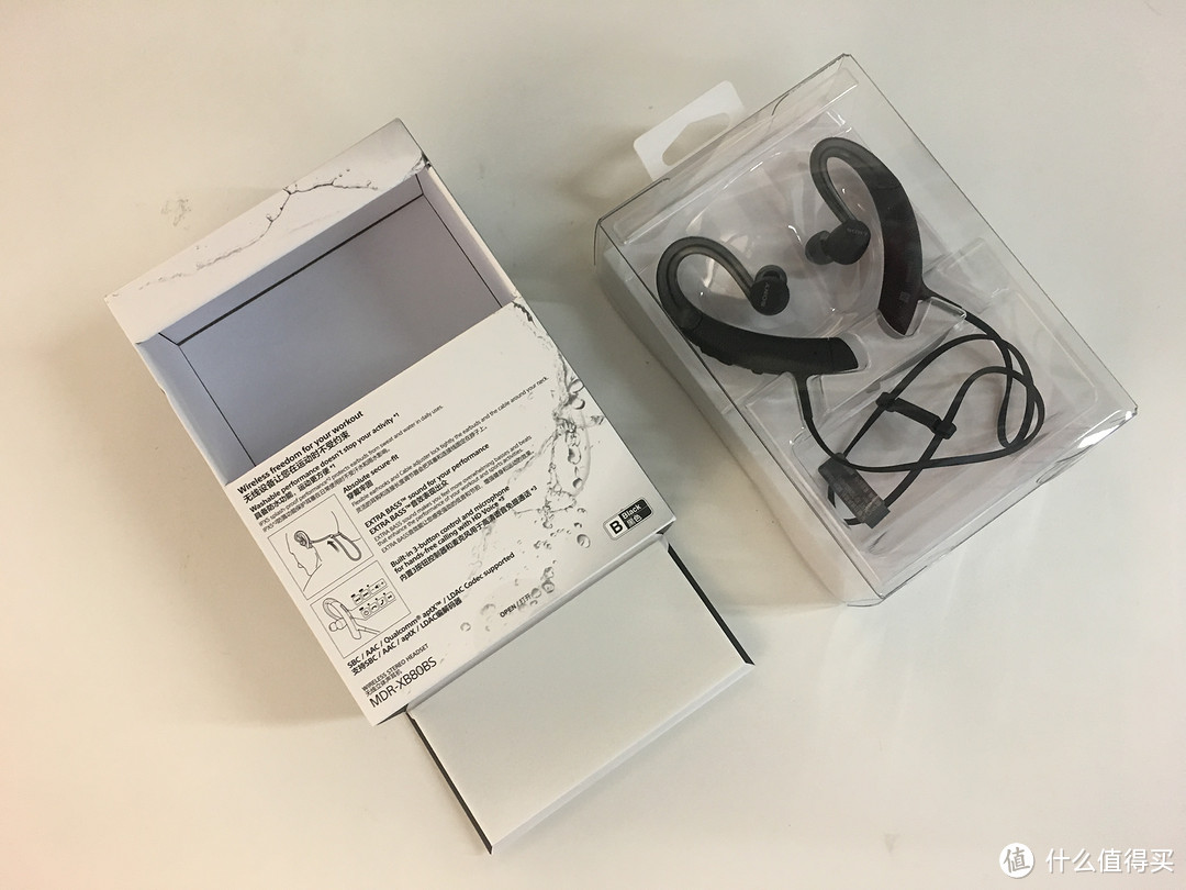 防水运动蓝牙耳机——SONY 索尼 MDR-XB80BS 开箱及初步体验