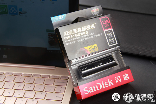 支持USB3.1 — SanDisk 闪迪 至尊超极速 USB3.1 固态闪存盘 开箱体验