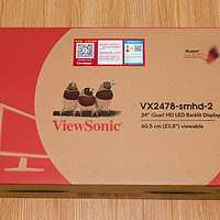 优派 VX2478-smhd-2 显示器开箱总结(界面|漏光)