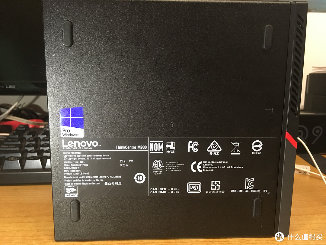 Lenovo 联想 ThinkCentre M900 Tiny超小主机 开箱使用评测