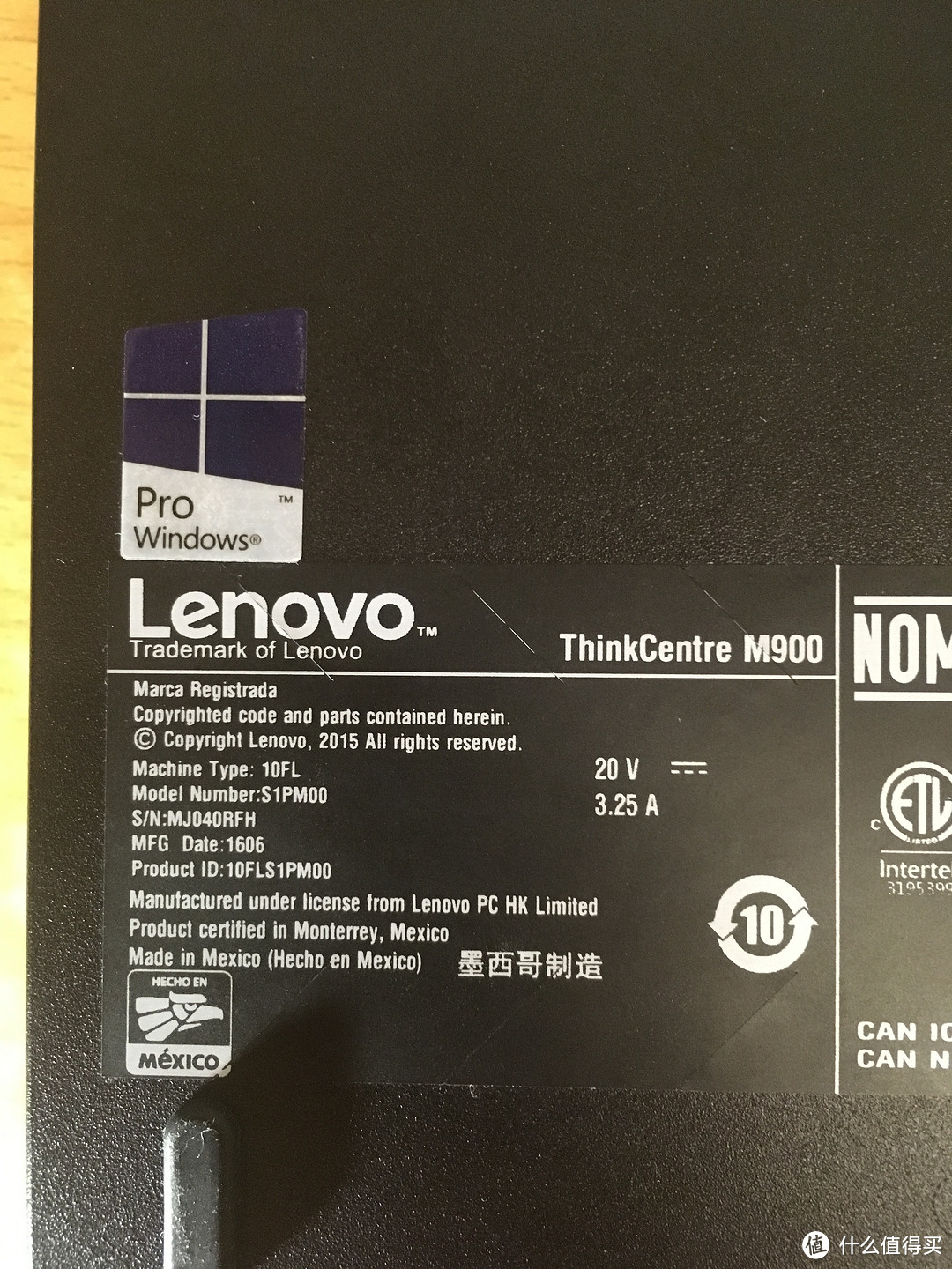 Lenovo 联想 ThinkCentre M900 Tiny超小主机 开箱使用评测