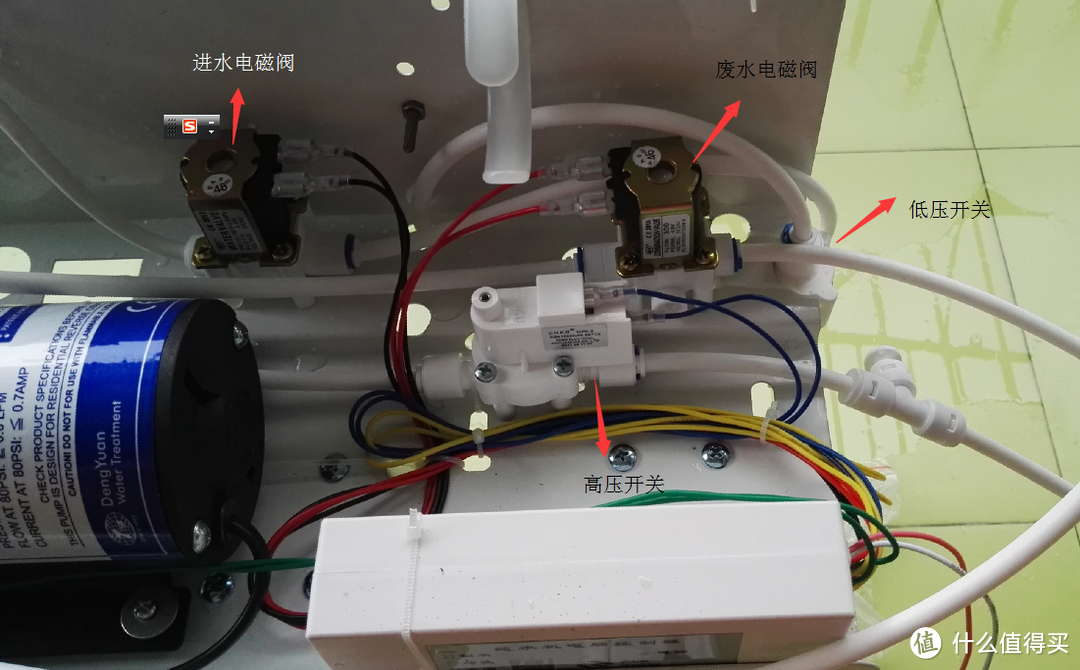 纯水机高压开关调节图图片