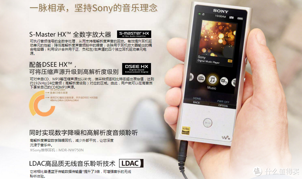 SONY索尼 NW-ZX100音乐播放器晒单 再一次充值信仰！