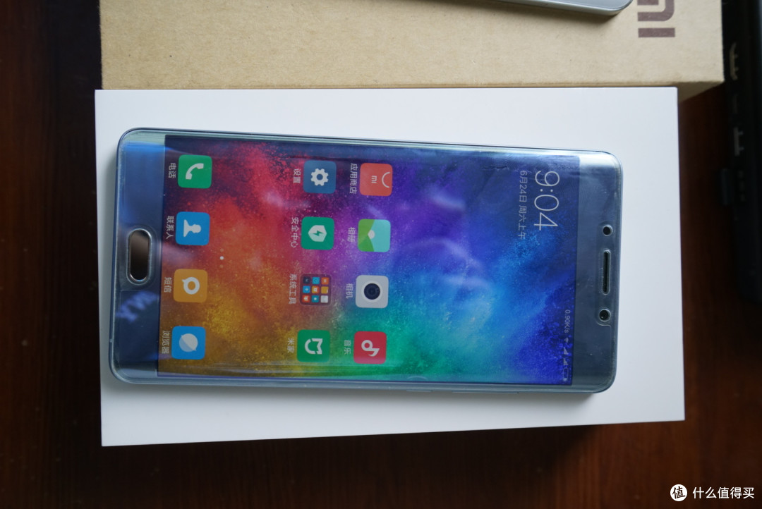 mi 小米note2 冰川银开箱