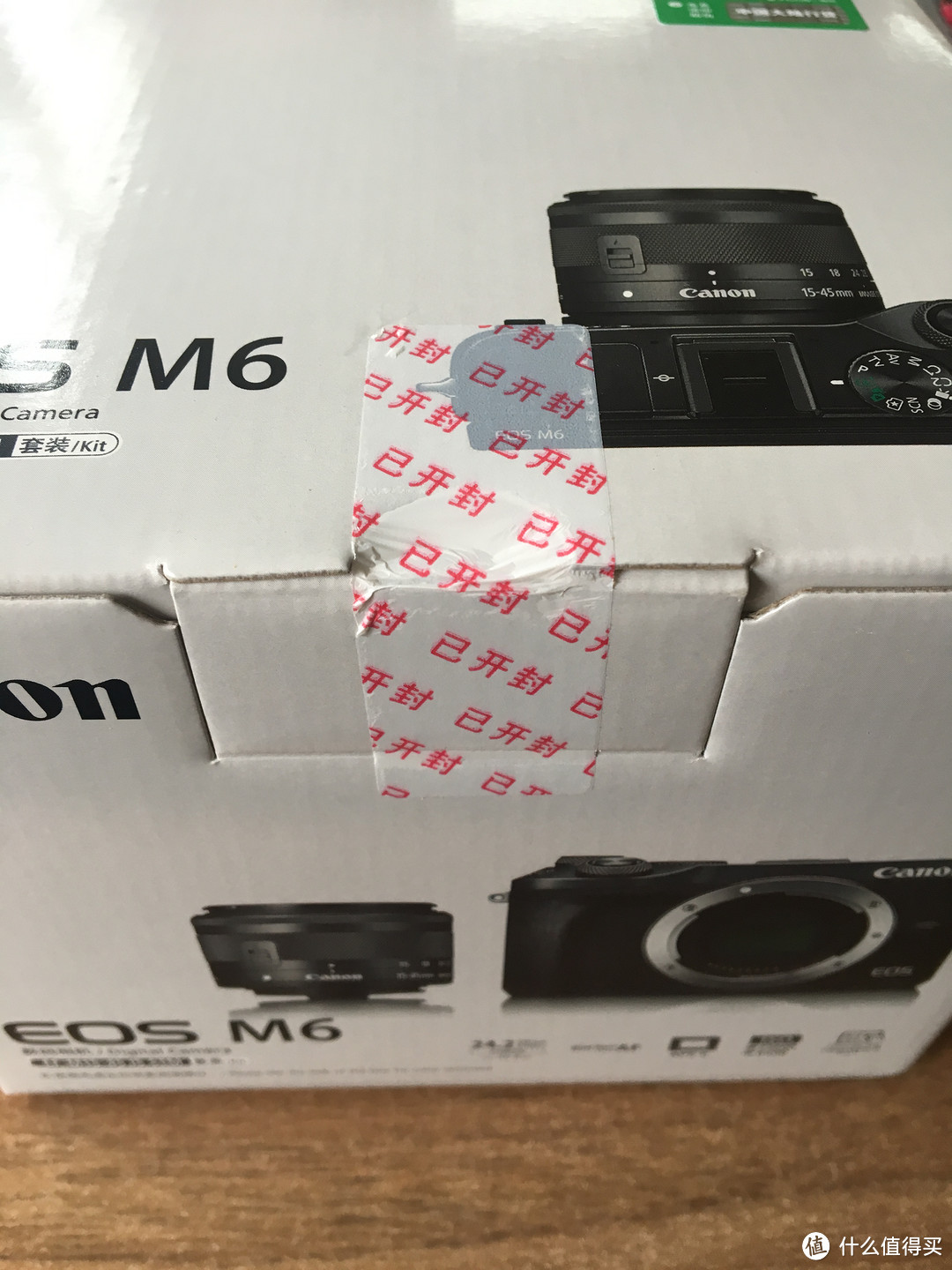 Canon 佳能 EOS M6 无反相机 开箱（6.18购）