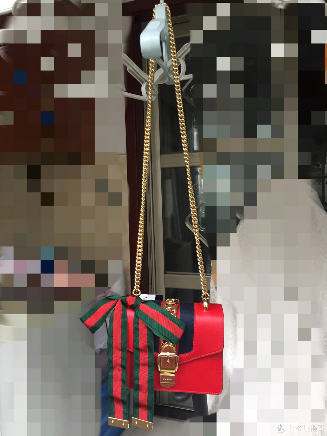 #本站首晒# 送自己的23岁生日礼物：GUCCI 古驰 Sylvie Mini 女士时尚真皮手袋