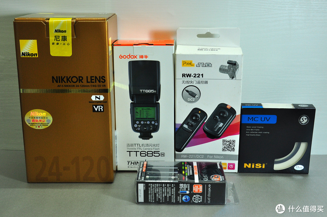我的尼康D90配件升级---镜头、UV镜、闪光灯、遥控器、充电套装