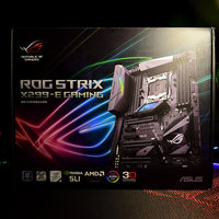 华硕 ROG STRIX X299-E GAMING 主板外观展示(接口|插槽|芯片|散热片)