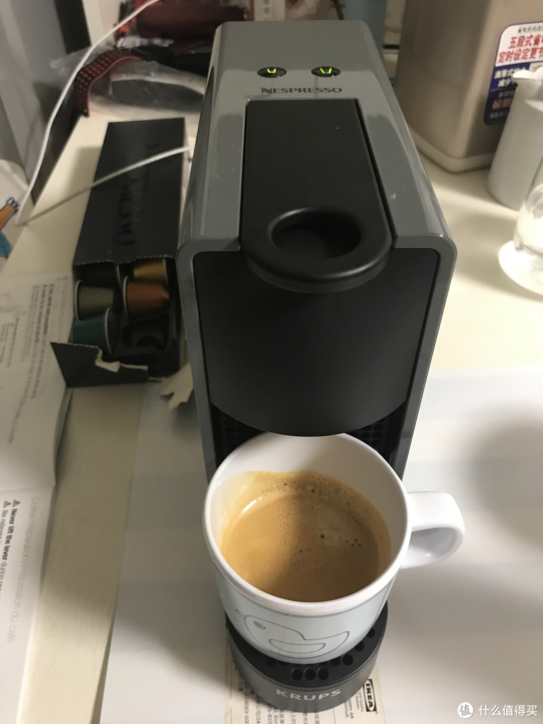 KRUPS Essenza Mini 全自动 胶囊咖啡机简易开箱